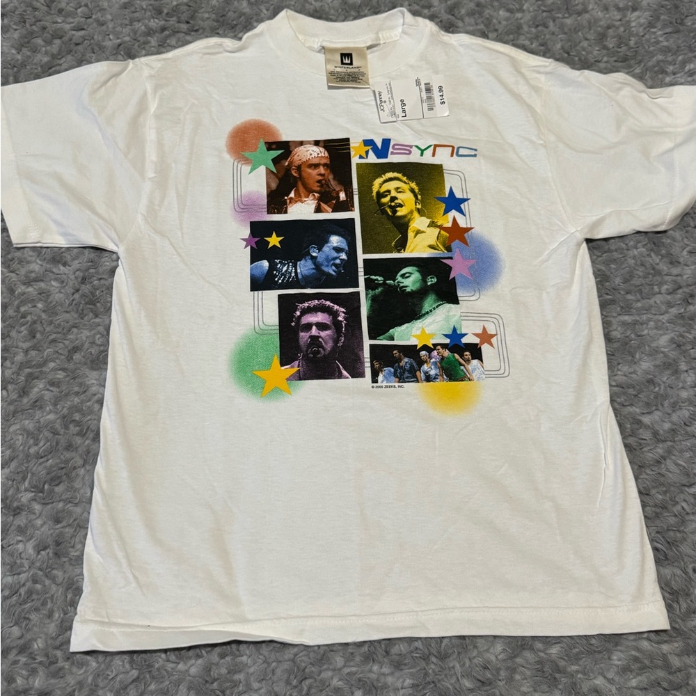 True Vintage 2000 N’Sync T-Shirt NEW NWT RARE Women’s Large Pop Timberlake